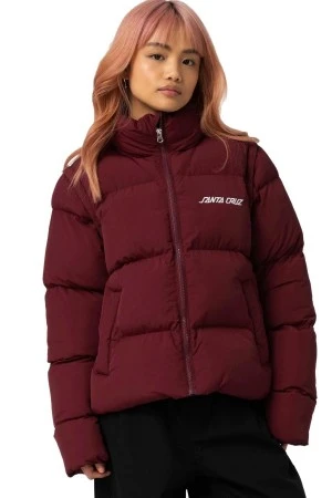 SANTA CRUZ Μπουφάν Strip 2 in 1 Quilted Jacket -BURGUNDY