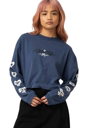 SANTA CRUZ Μακρυμάνικες Μπλούζες Evolve Strip LS - ΜΠΛΕ