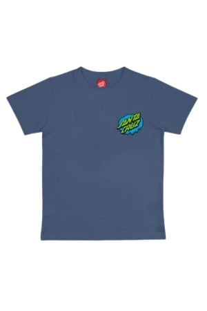 SANTA CRUZ Youth Slime Dot T-Shirt - Blue