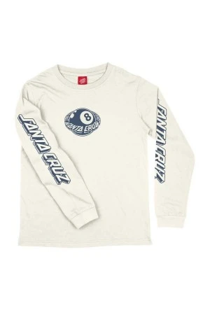 SANTA CRUZ Youth Eighth Planet LS T-Shirt - White
