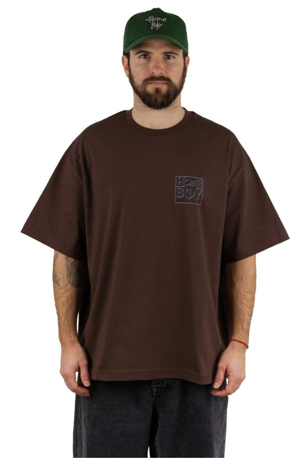 HOMEBOY T-Shirt OLD SCHOOL TEE - ΚΑΦΕ