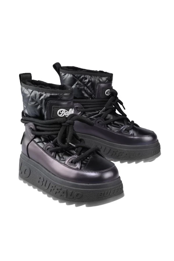 BUFFALO Γυναικεία Μποτάκια Χιονιού ELIZA SNOW BOOT - ΜΑΥΡΟ