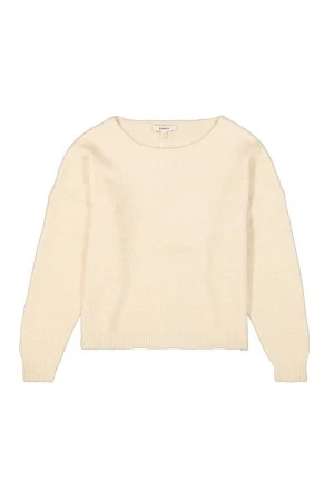 GARCIA Πουλόβερ H50047_ladies pullover - ΕΚΡΟΥ