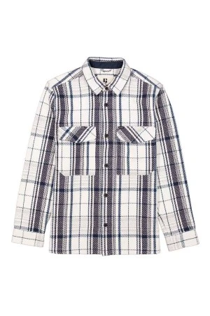 GARCIA Πουκάμισα H51101_men`s overshirt - ΑΣΠΡΟ