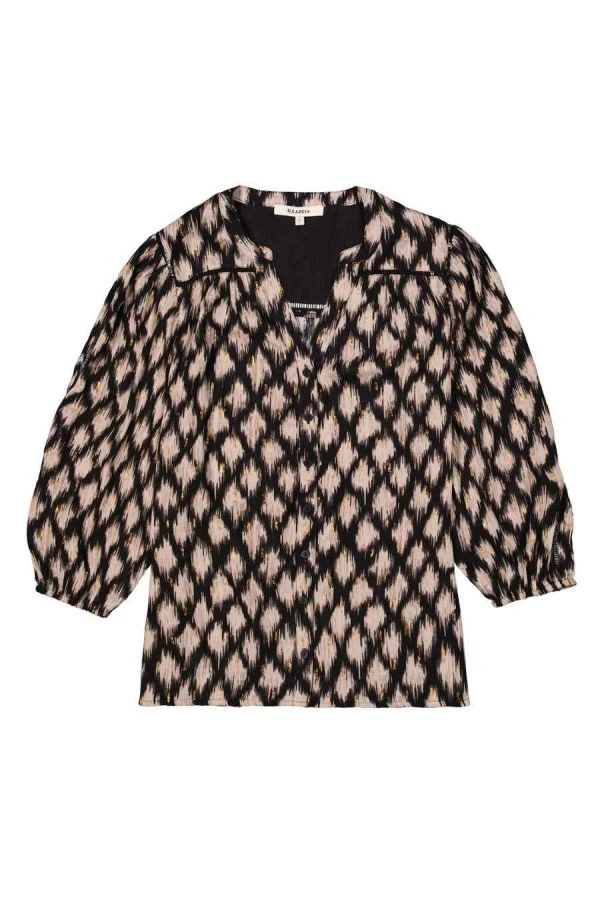 GARCIA Πουκάμισα I50230_ladies shirts ls - ΜΑΥΡΟ