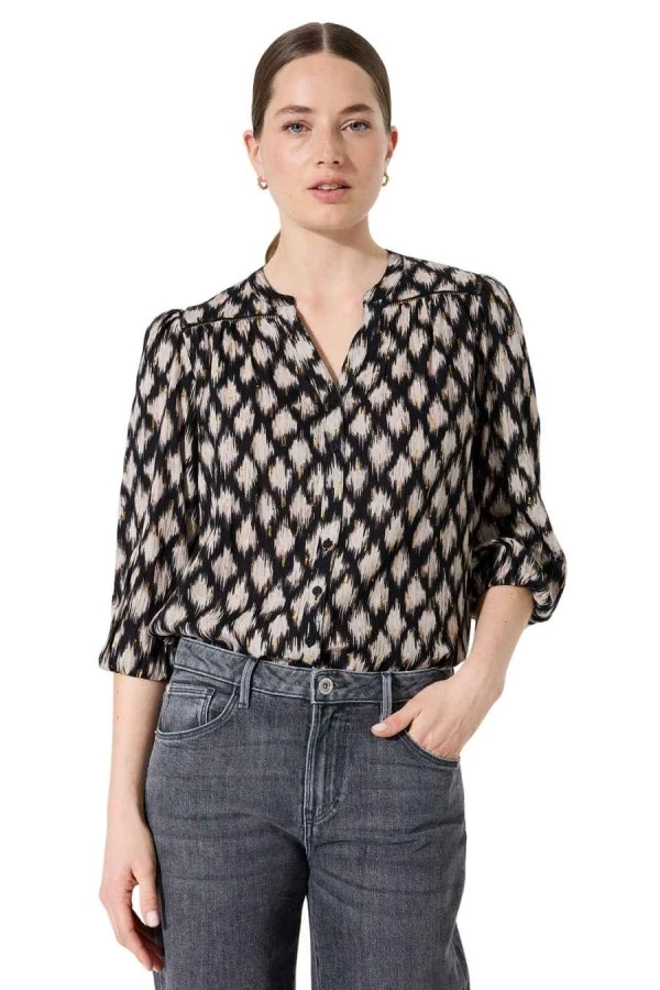 GARCIA Πουκάμισα I50230_ladies shirts ls - ΜΑΥΡΟ