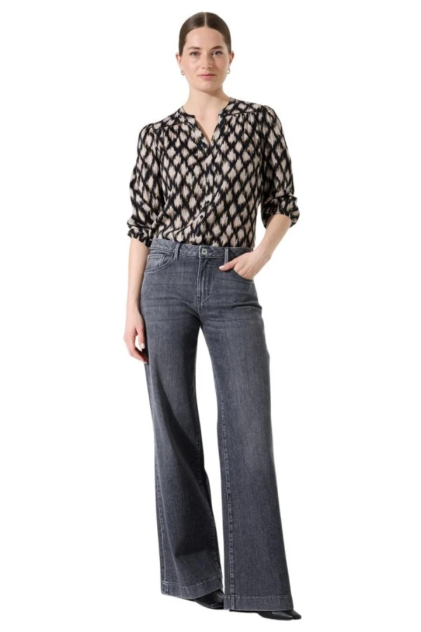 GARCIA Πουκάμισα I50230_ladies shirts ls - ΜΑΥΡΟ
