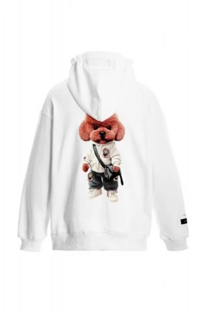 MOD WAVE MOVEMENT Φούτερ με Κουκούλα CAPSULE TEDDY- MW093060062 - ΑΣΠΡΟ