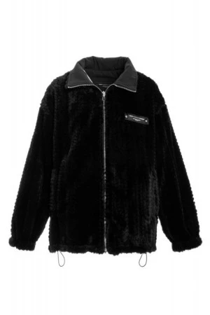 MOD WAVE MOVEMENT Μπουφάν CAPSULE TEDDY- MW094070076 - ΜΑΥΡΟ
