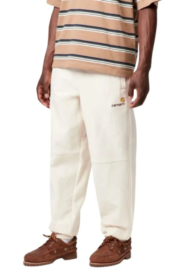 CARHARTT WIP Φόρμες American Script Jogging Pant - ΕΚΡΟΥ