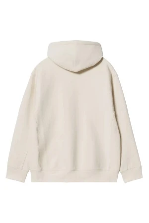 CARHARTT WIP Φούτερ με Κουκούλα Hooded American Script Sweat - ΑΣΠΡΟ