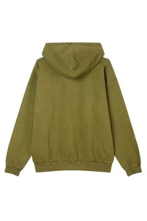 OBEY Hoodie LOWERCASE PIGMENT HOOD FLEECE - KHAKI