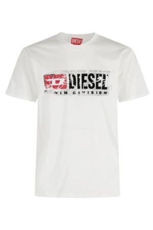 DIESEL T-Shirts T-NORM-T6 T-SHIRT - ΑΣΠΡΟ