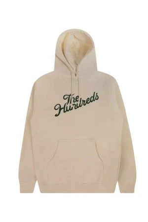 THE HUNDREDS Unisex Φούτερ με Κουκούλα Slant Logo Pullover - ΛΕΥΚΟ