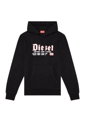 DIESEL S-GINN-HOOD-K45  Hoodie - Μαύρο