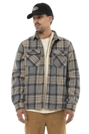 VON DUTCH Ανδρικά Πουκάμισα SURCHEMISE FLANELLE CARREAUX-VD/1/OSH/PEPPER/G - Καρό
