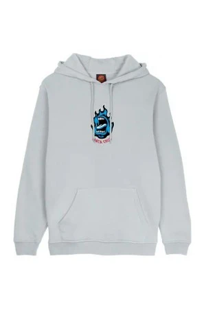 SANTA CRUZ Ανδρικό Φούτερ με Κουκούλα Screaming Flame Front Hood- Γκρι