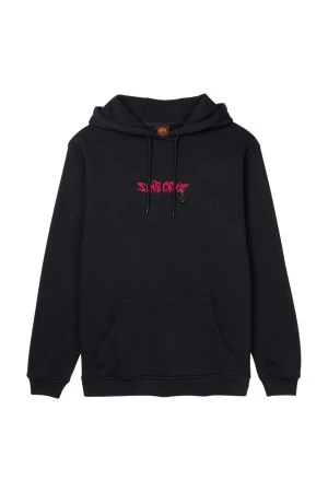 SANTA CRUZ Ανδρικό Φούτερ με Κουκούλα Pace Torch Bones Hood - Μαύρο
