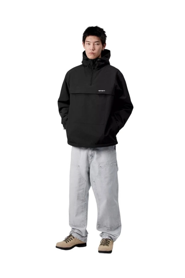 CARHARTT WIP Ανδρικό Αντιανεμικό Πουλόβερ- ΜΑΥΡΟ