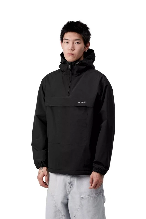 CARHARTT WIP Ανδρικό Αντιανεμικό Πουλόβερ- ΜΑΥΡΟ
