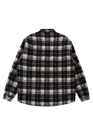 THE HUNDREDS Men's Jacket Seville Plaid Woven - Black