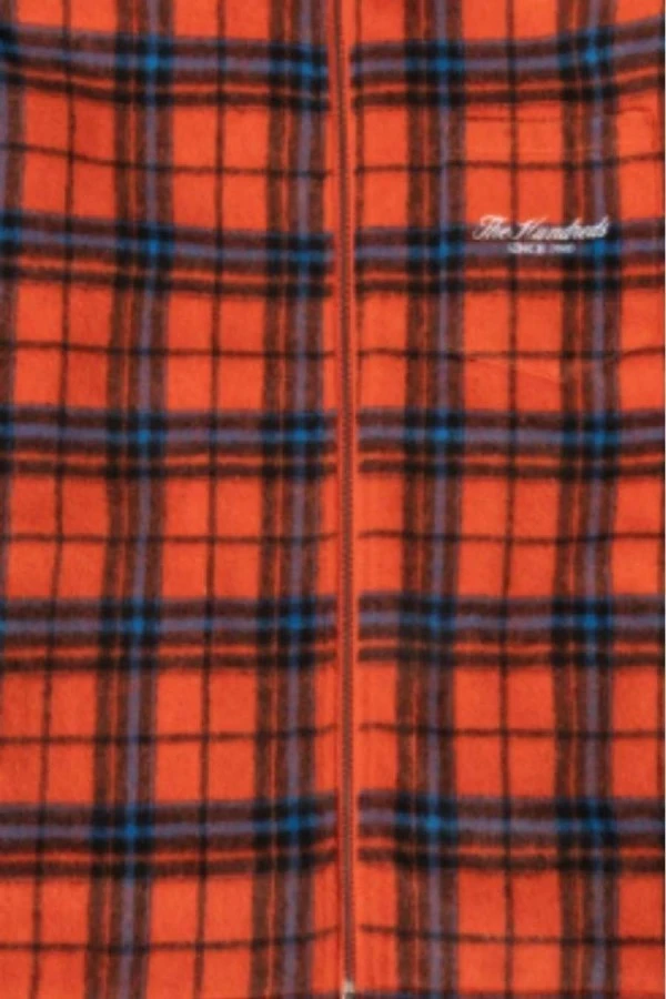 THE HUNDREDS Ανδρικές Ζακέτες Seville Plaid Woven - Πορτοκαλί