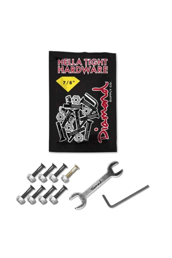 DIAMOND SCREWS SKATE HELLA TIGHT HARDWARE 7/8 - BLACK
