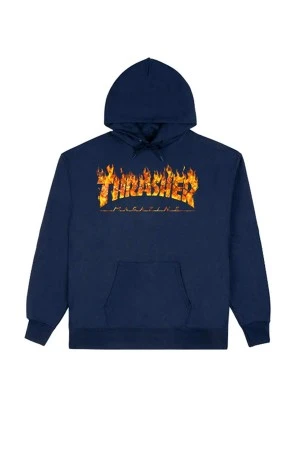 THRASHER Φούτερ Κουκούλα INFERNO HOOD - BLUE