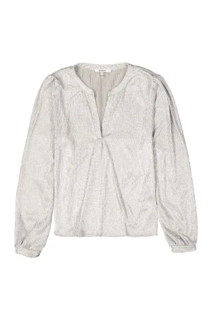 GARCIA μπλούζα γυναικεία X40232_ladies shirt ls – Silver 