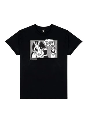 THRASHER T-Shirts THRASHER X TOY MACHINE GIRLFRIEND - ΜΑΥΡΟ