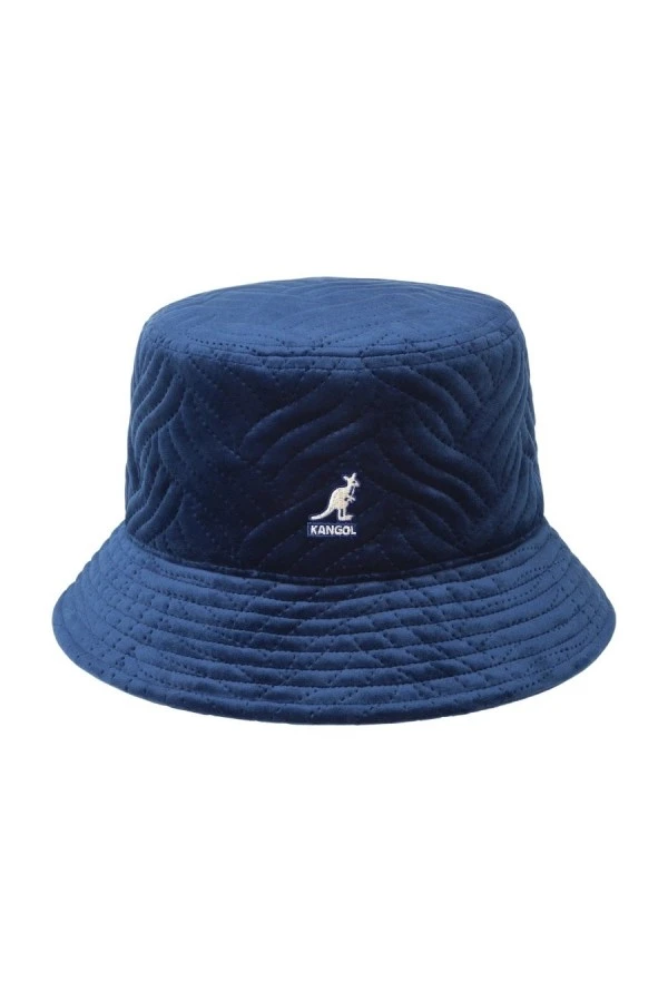 KANGOL Plush Wave Puff Unisex Bucket Hat - Blue