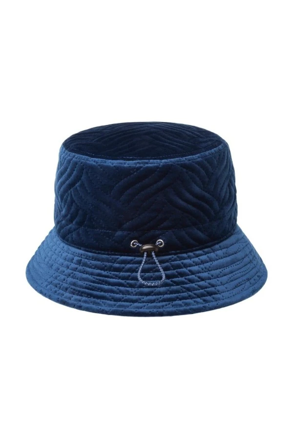 KANGOL Plush Wave Puff Unisex Bucket Hat - Blue