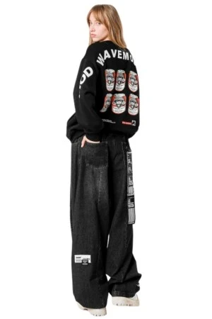MOD WAVE MOVEMENT Music Unisex Φούτερ Μαύρο
