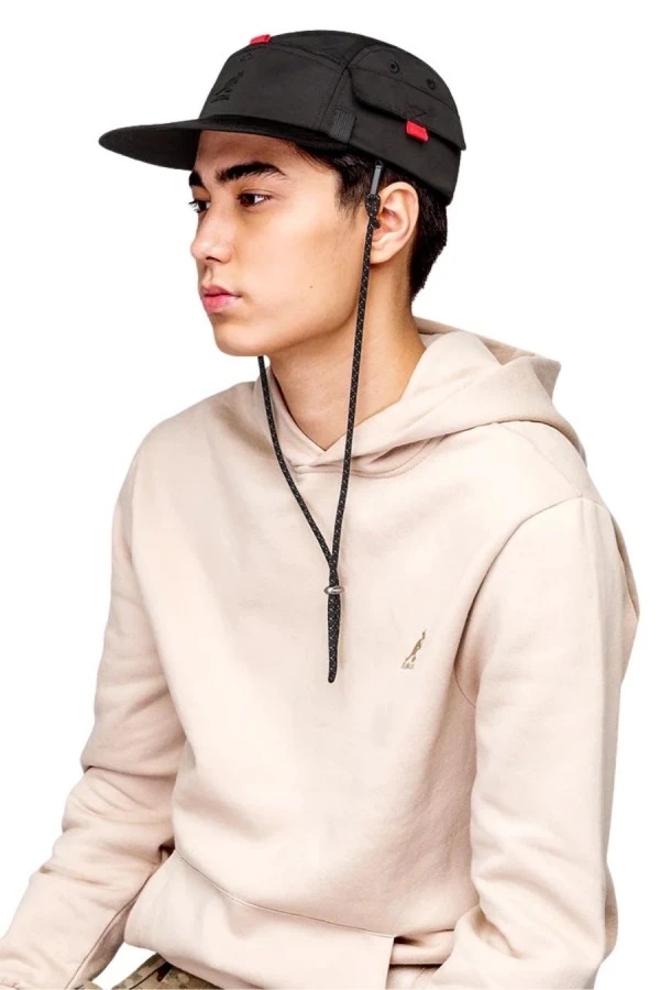 KANGOL Καπέλα EASY CARRY 5 PANEL - BLACK