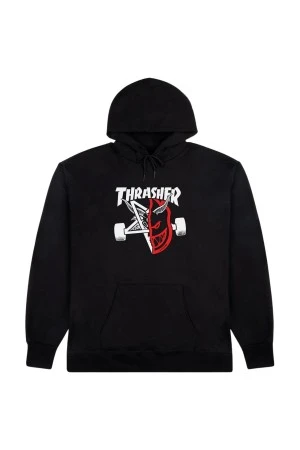 Thrasher x Spitfire Φούτερ Thrash & Burn - Μαύρο