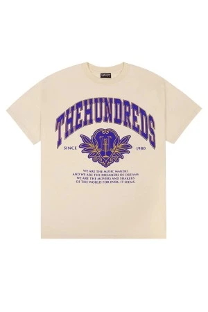 THE HUNDREDS T-Shirts Alumnus T-Shirt - OFF WHITE