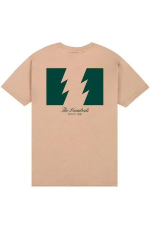 THE HUNDREDS T Shirts Wildfire Logo T-Shirt - BEIGE