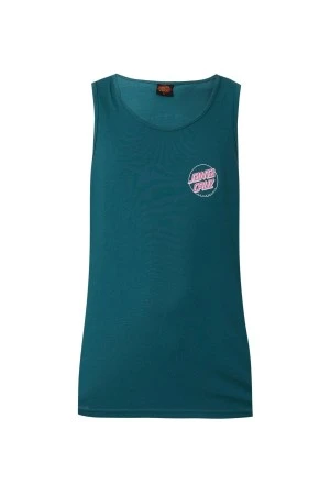 Santa Cruz Partial Dot Men's Tank Top - Teal