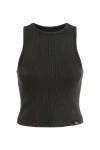 Dickies Plentywood Γυναικεία Αμάνικη Μπλούζα - Μαύρο