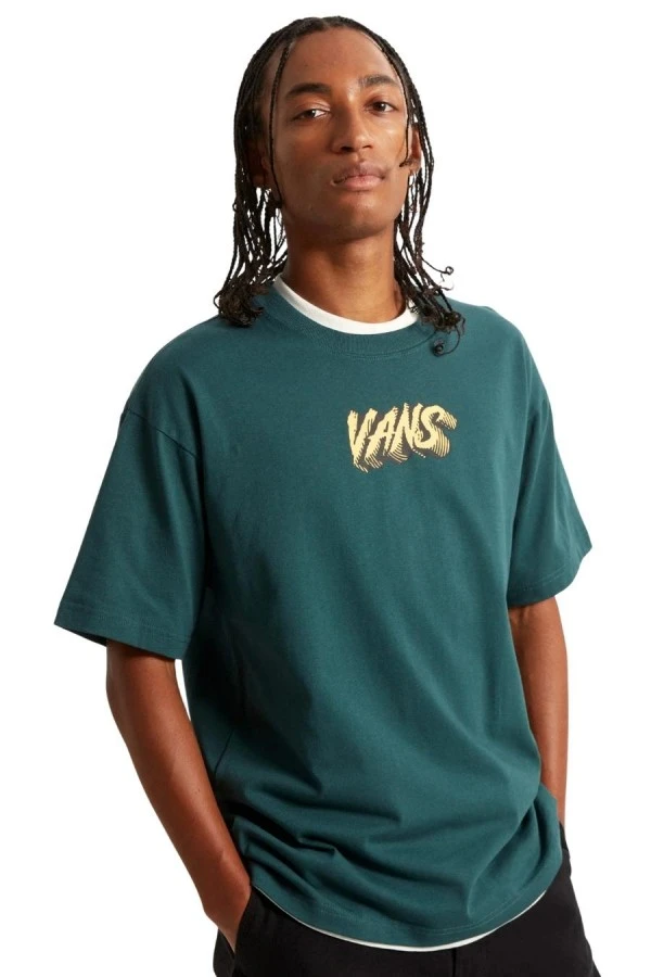 VANS T-Shirts Ανδρικό STONE SWIRL LOOSE SS - Mystic Moss Πράσινο
