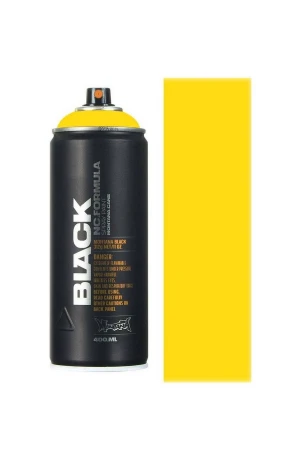 MONTANA CANS SPRAY CANS BLACK 400ML YELLOW COLORS - YELLOW