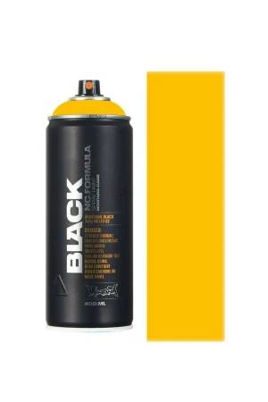 MONTANA CANS SPRAY CANS BLACK 400ML YELLOW COLORS - YELLOW-1030