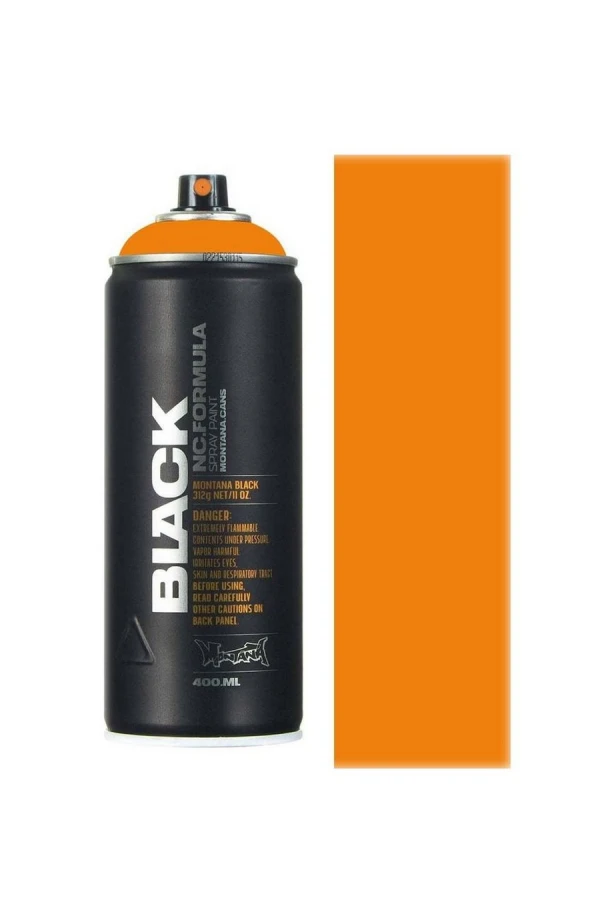 MONTANA CANS SPRAY CANS BLACK 400ML ORANGES - ORANGE