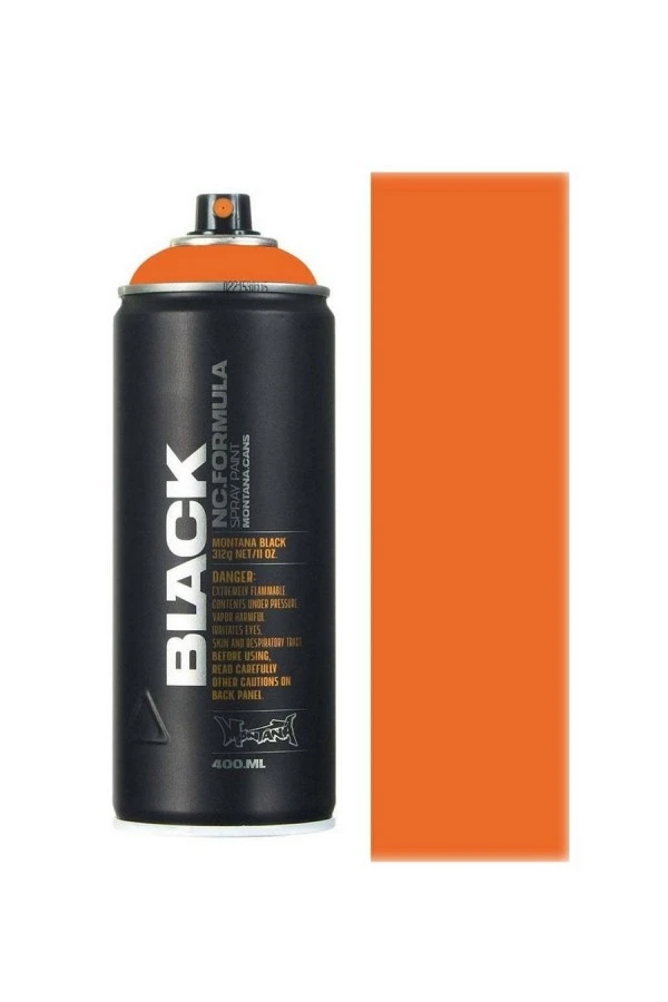 MONTANA CANS SPRAY CANS BLACK 400ML ORANGES - ORANGE