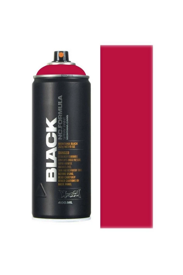 MONTANA CANS SPRAY CANS BLACK 400ML PINK COLORS - RED