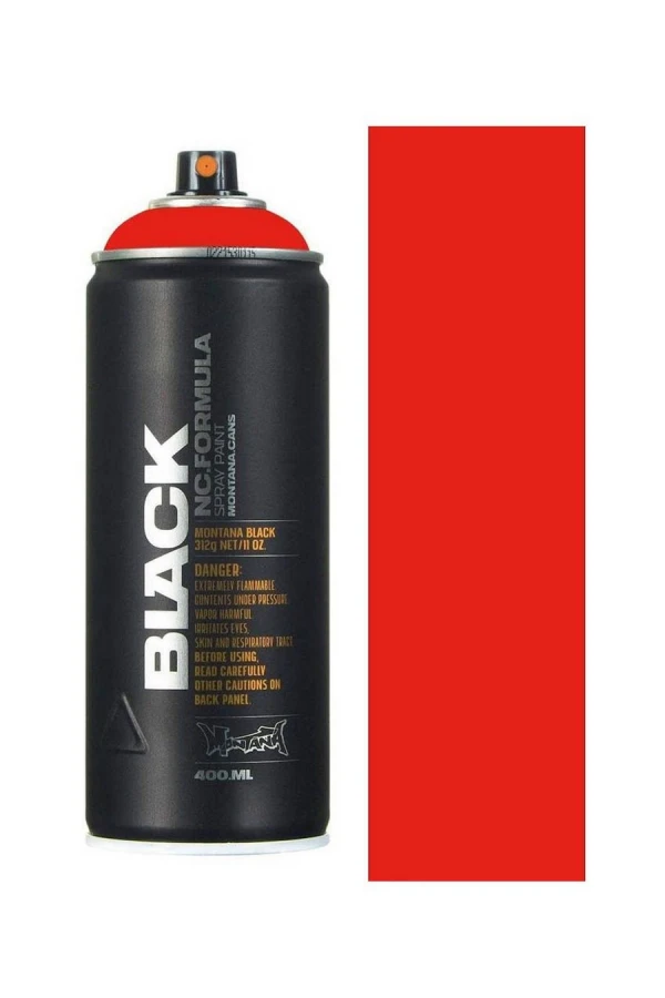 MONTANA CANS SPRAY CANS BLACK 400ML POWER COLORS - ΚΟΚΚΙΝΟ