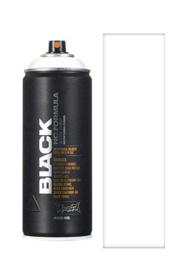 MONTANA CANS SPRAY CANS BLACK 400ML SNOW WHITE - WHITE