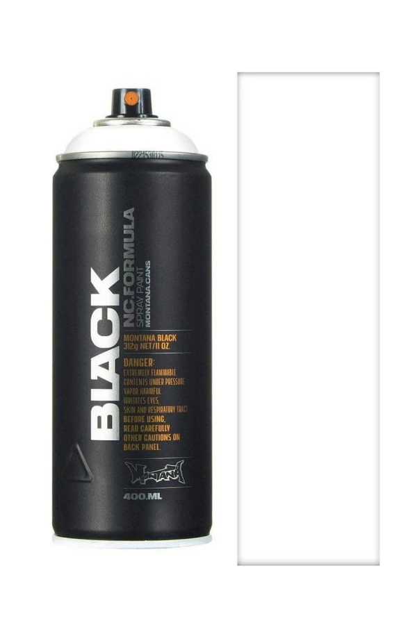 MONTANA CANS SPRAY CANS BLACK 400ML WHITE - WHITE