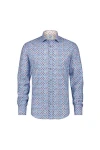 A FISH NAMED FRED Men's Shirt flower power light blue - LIGHT BLUE