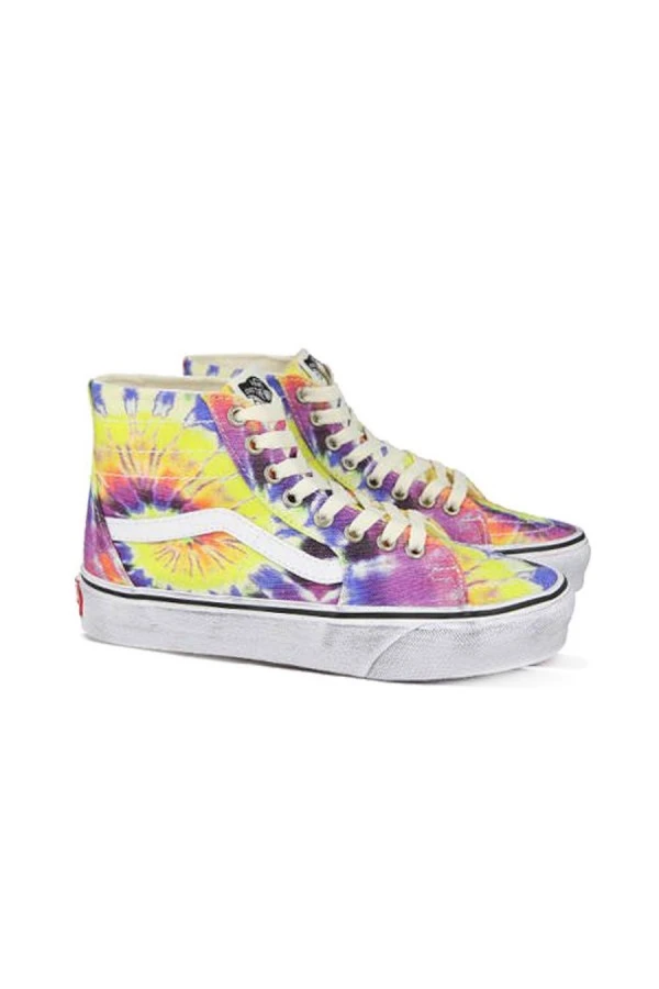 VANS Μπότες- Μποτάκια UA SK8-Hi Tapered (Washed) tie dye/true white - ΠΟΛΥΧΡΩΜΟ